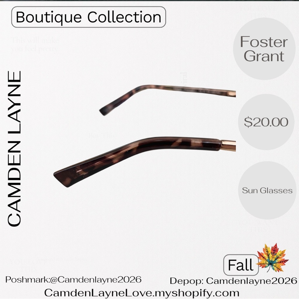 Foster Grant Tortoise Shell Sunglasses - Picture 8 of 8